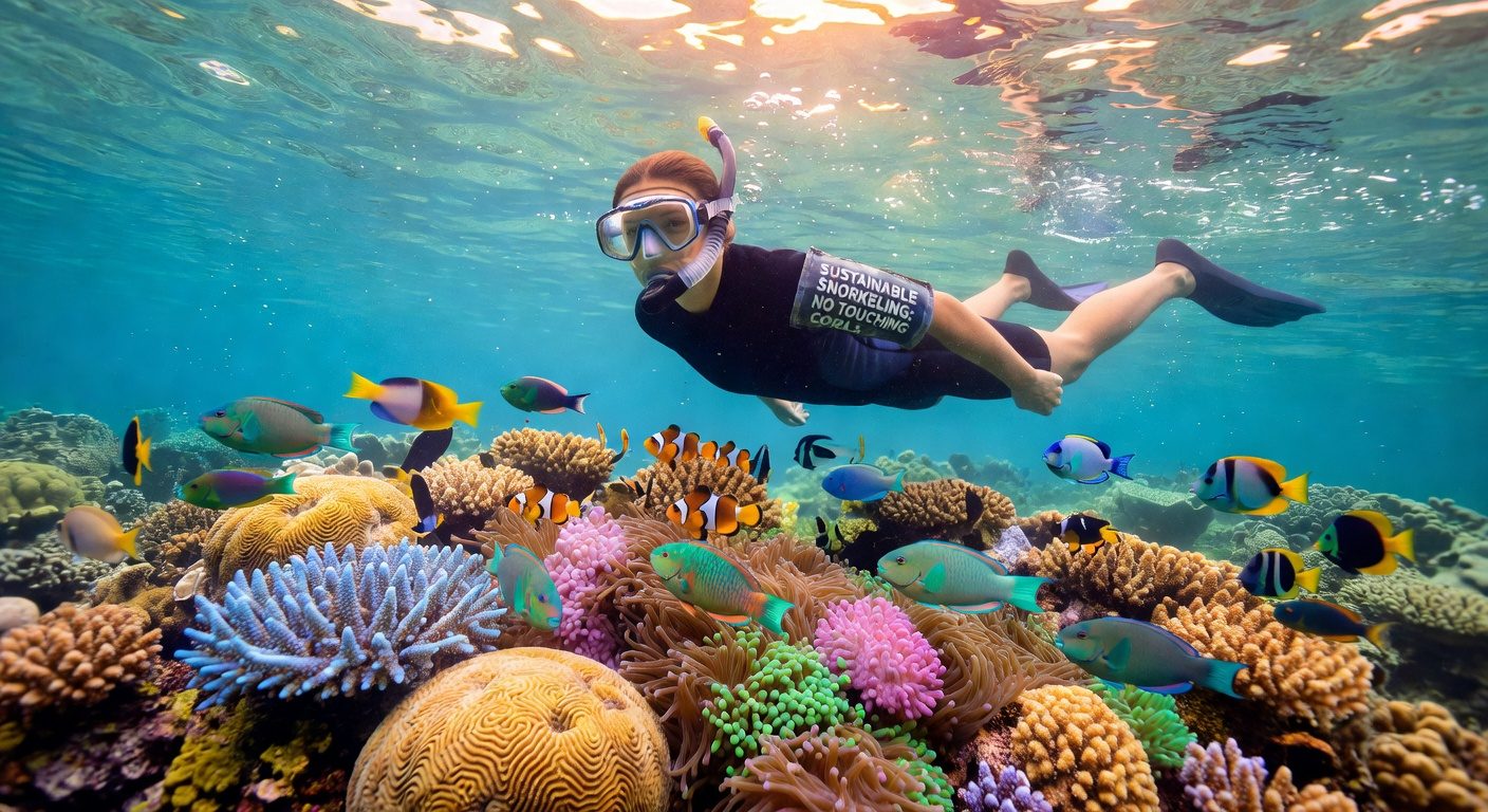 Coral reef snorkeling