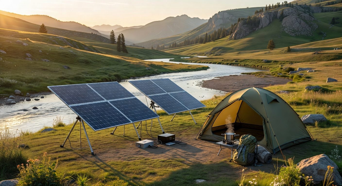 Solar-powered eco campsite
